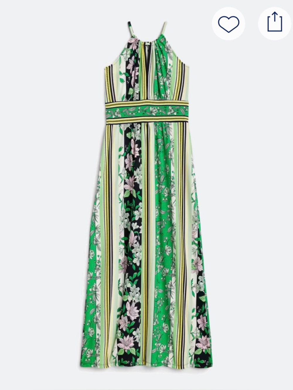 London Times Green Floral Annalisa Maxi Dress